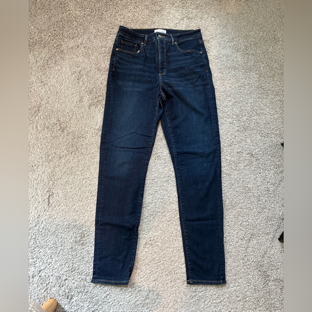 LOFT Dark Indigo Skinny Jeans